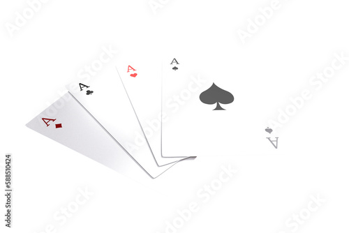 Illustration of playing cards photo