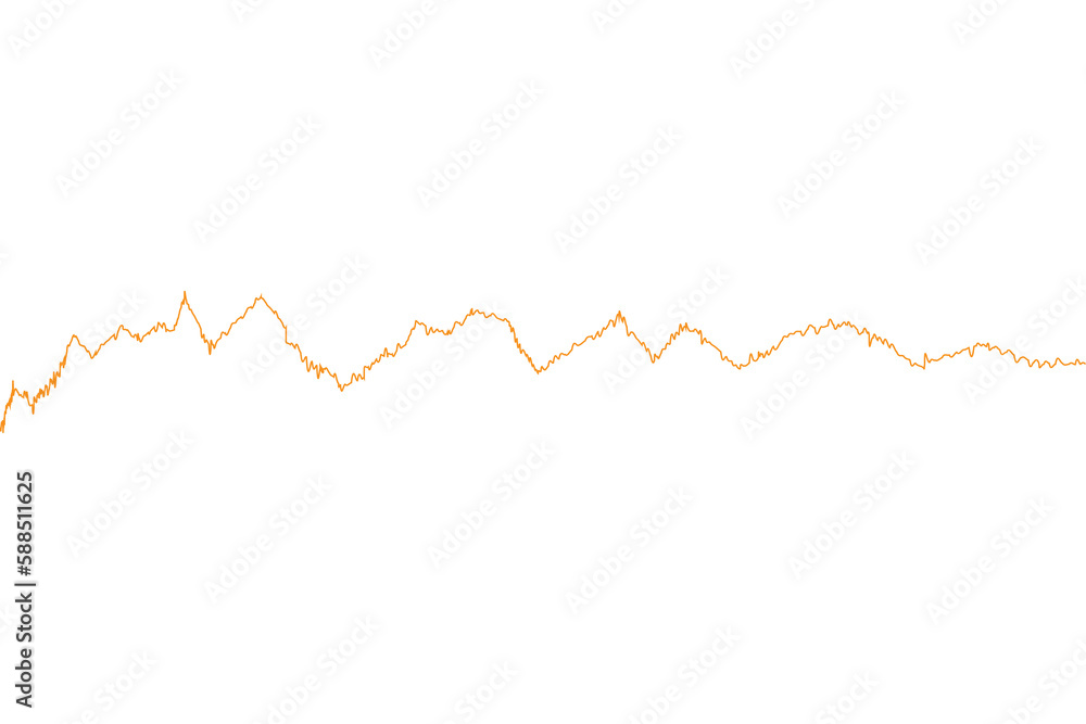 Digitally generated image of line graph Digitally generated image of line graph