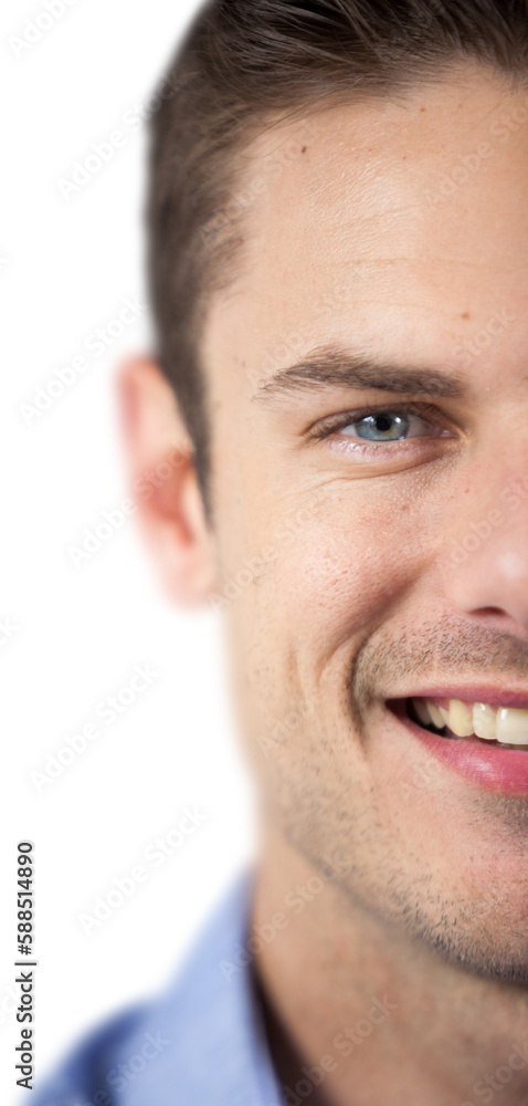 Portrait of happy man with blue eyes Portrait of happy man with blue eyes