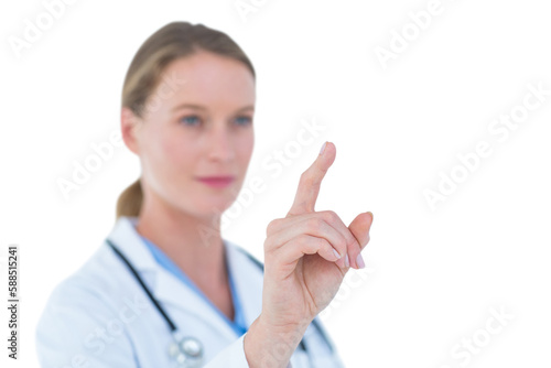 Wallpaper Mural Young doctor pointing Torontodigital.ca