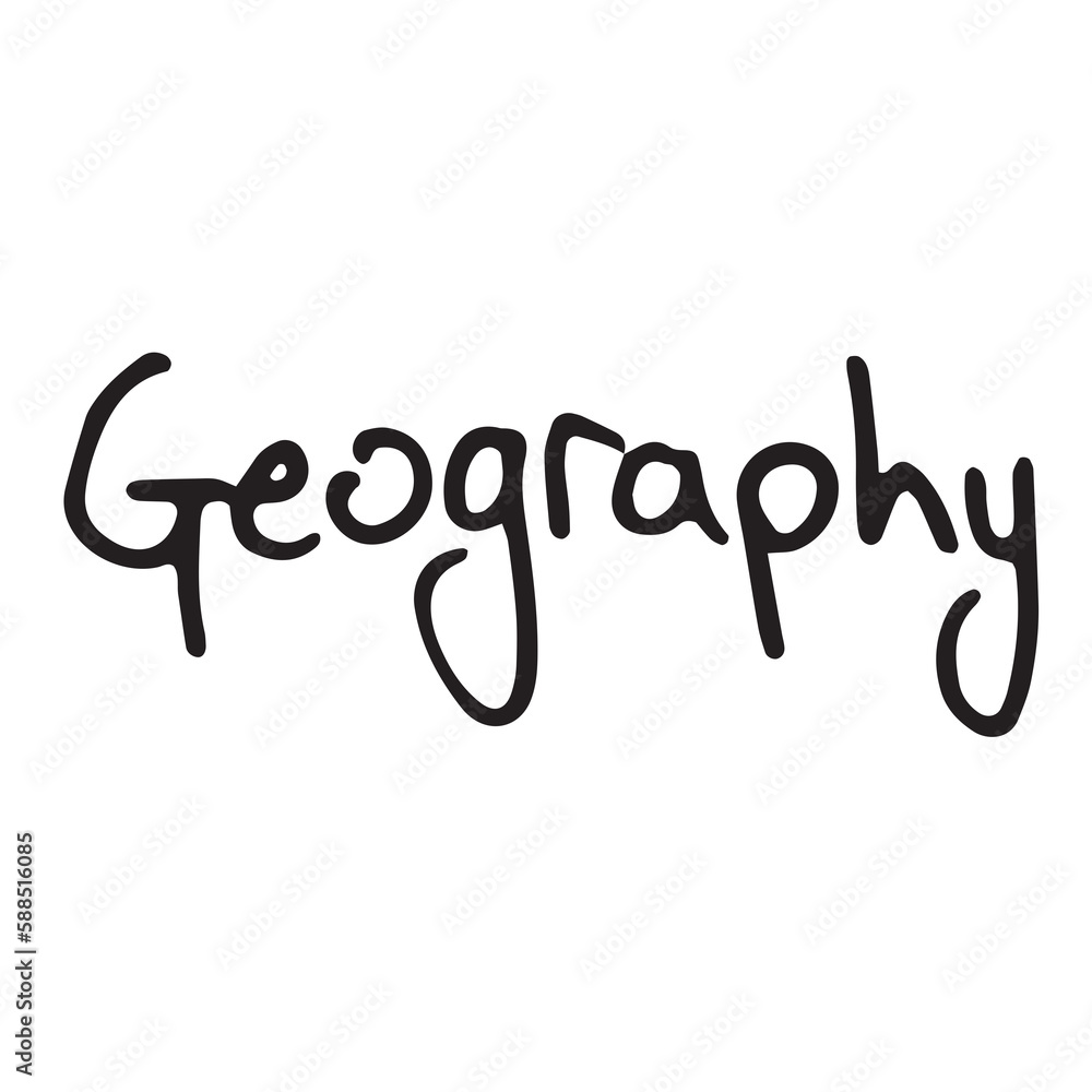 Digital image of geography text Digital image of geography text