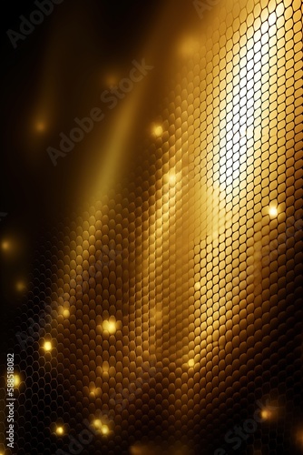 Golden abstract background  generative ai