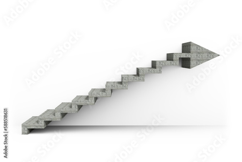 Composite image of steps moving up