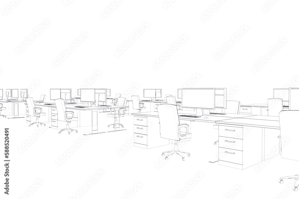 Draw of an open space Draw of an open space