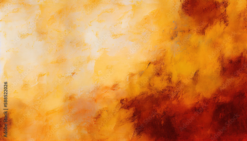 Abstract painting background or brown and orange texture.