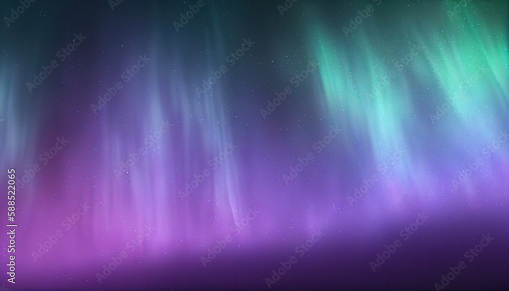 Aurora borealis over a dark purple background