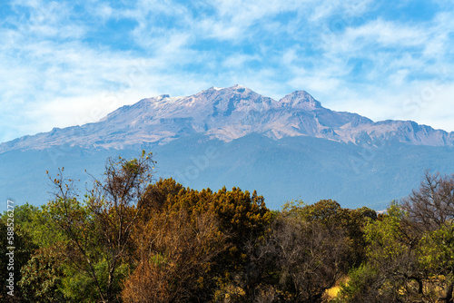 Iztaccihuatl ​volcano between Mexico City and Puebla, Mexico. photo