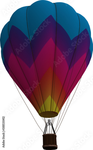 Low angle view of hot air balloon