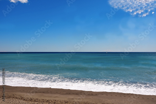 beach in Albisola Superiore Liguria Italy