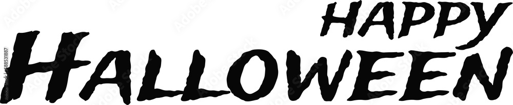 Digital image of happy Halloween text Digital image of happy Halloween text