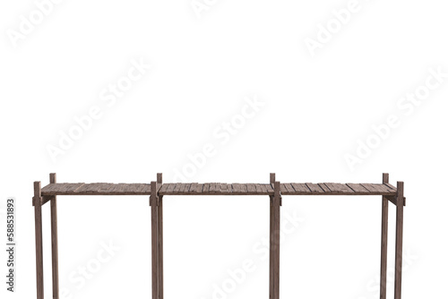 Composite image of wooden pier