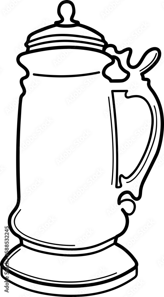 Digitally generated image of jug Digitally generated image of jug