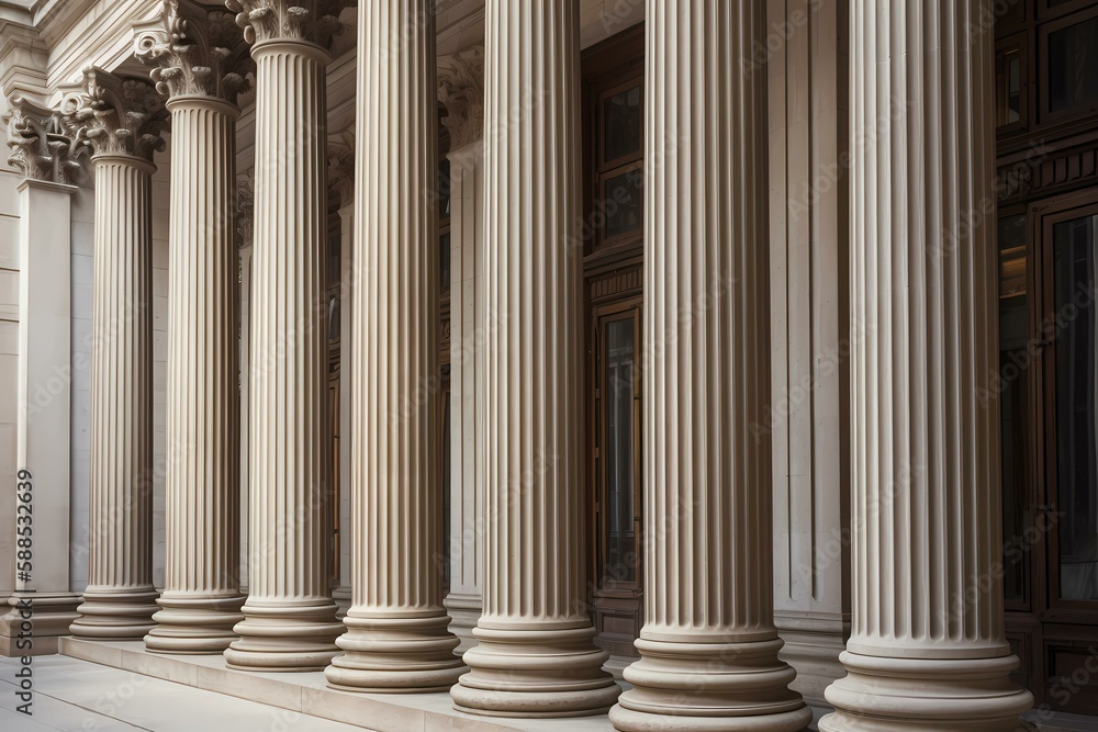 A large pillar in a building Generative AI A large pillar in a building Generative AI