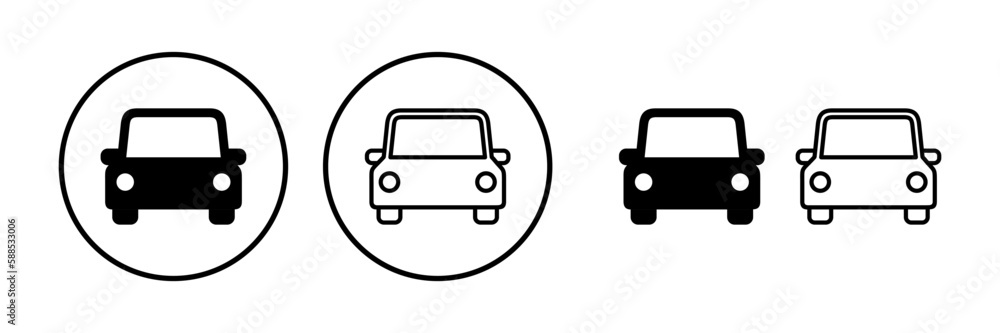 Car icon vector. Car sign. sedan