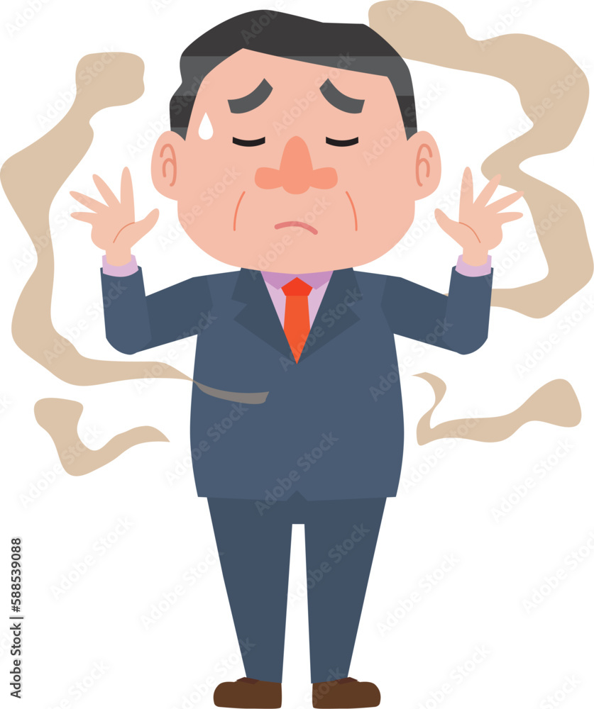 加齢臭がする男性