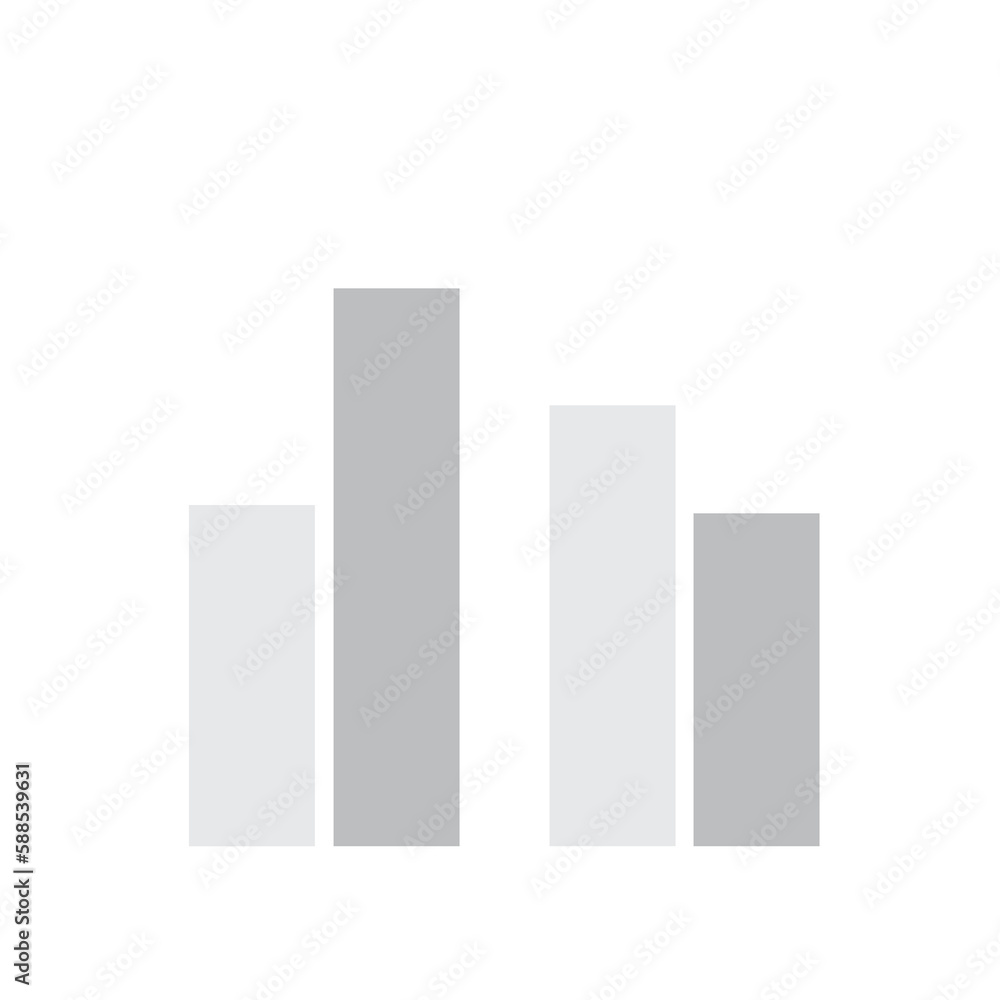 Bar graph on black background Bar graph on black background