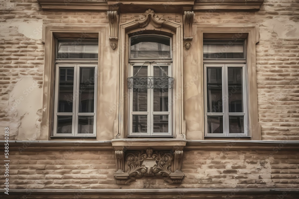 A couple of windows on a building Generative AI A couple of windows on a building Generative AI
