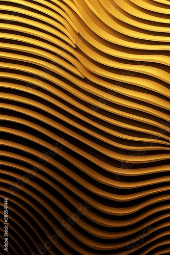 Golden abstract background, generative ai