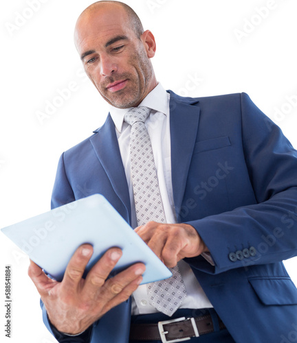 businessman using a tablet 