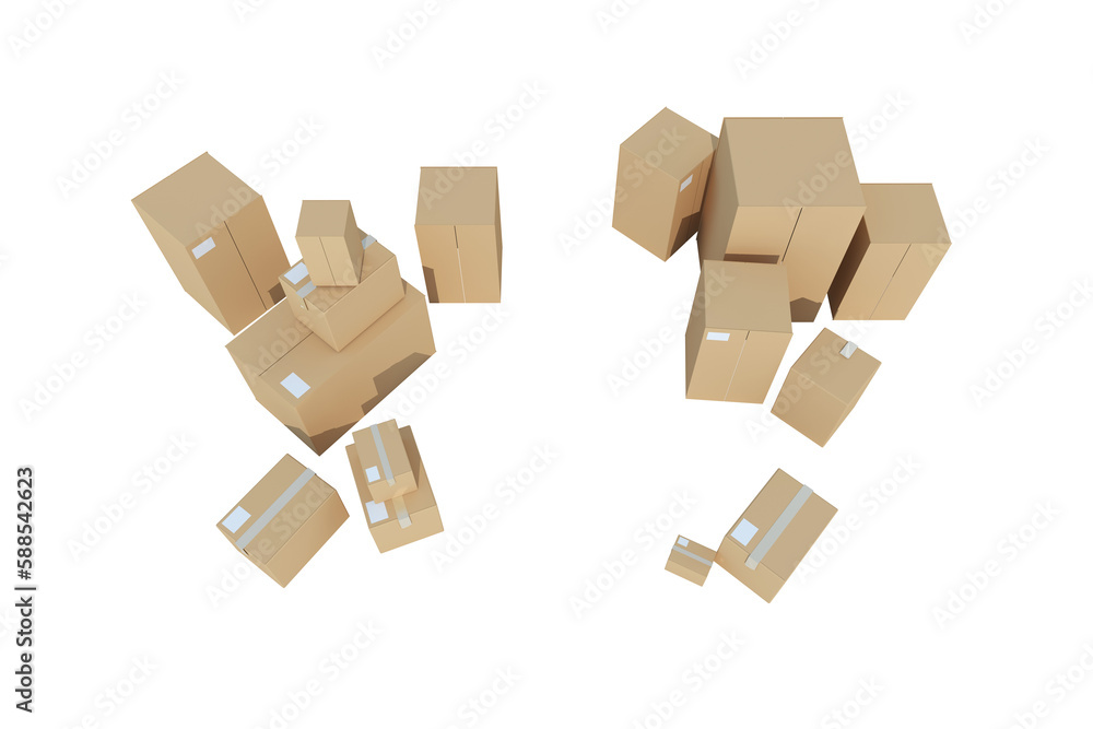 Stack of cardboard boxes Stack of cardboard boxes