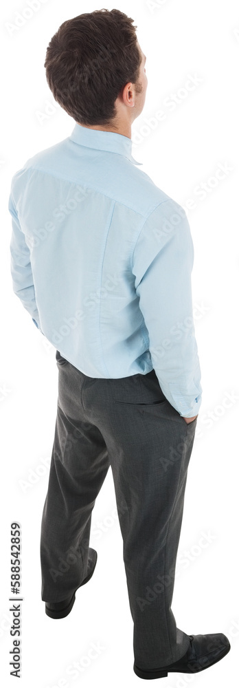 Businessman standing with hands in pockets Businessman standing with hands in pockets