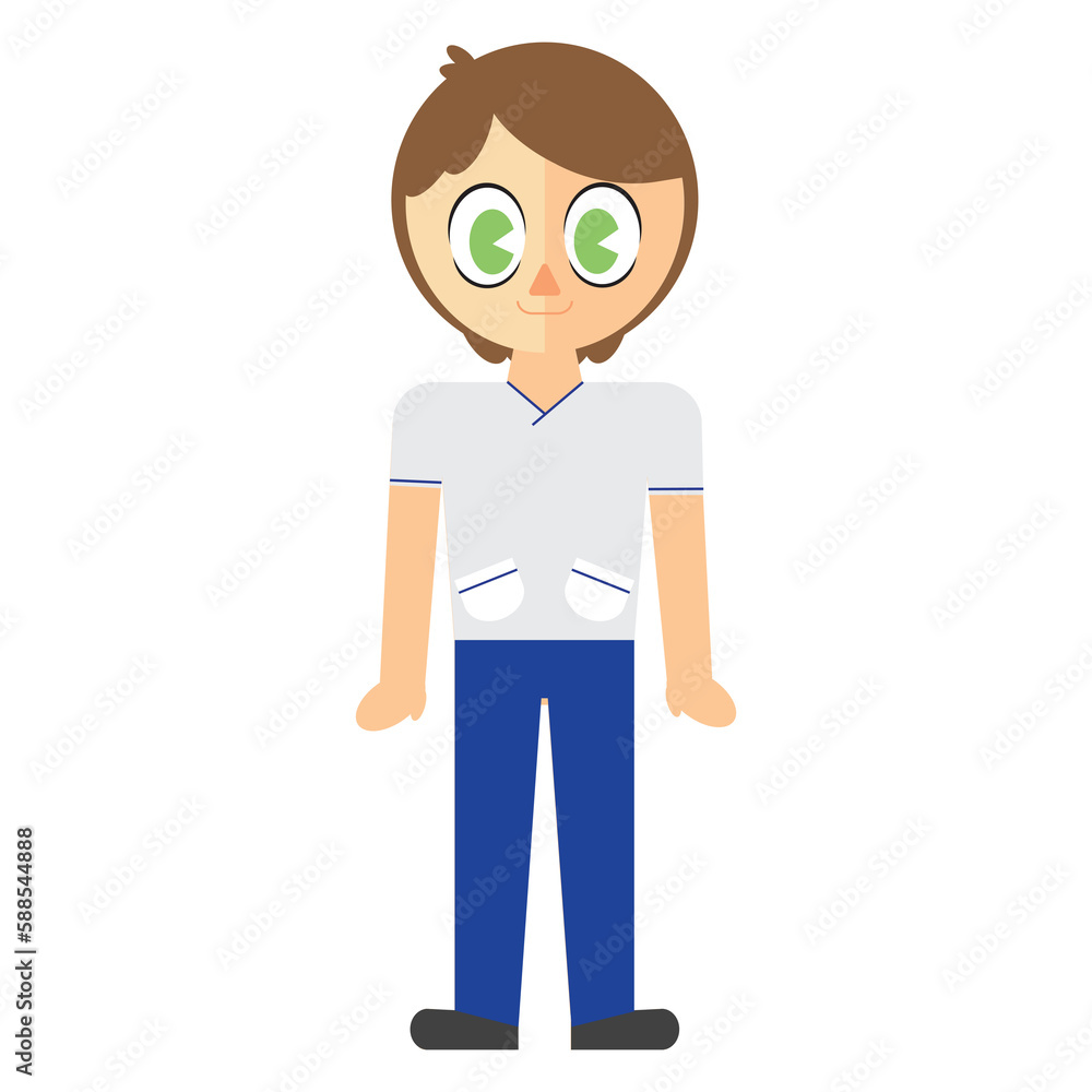 Digitally generated image of man Digitally generated image of man