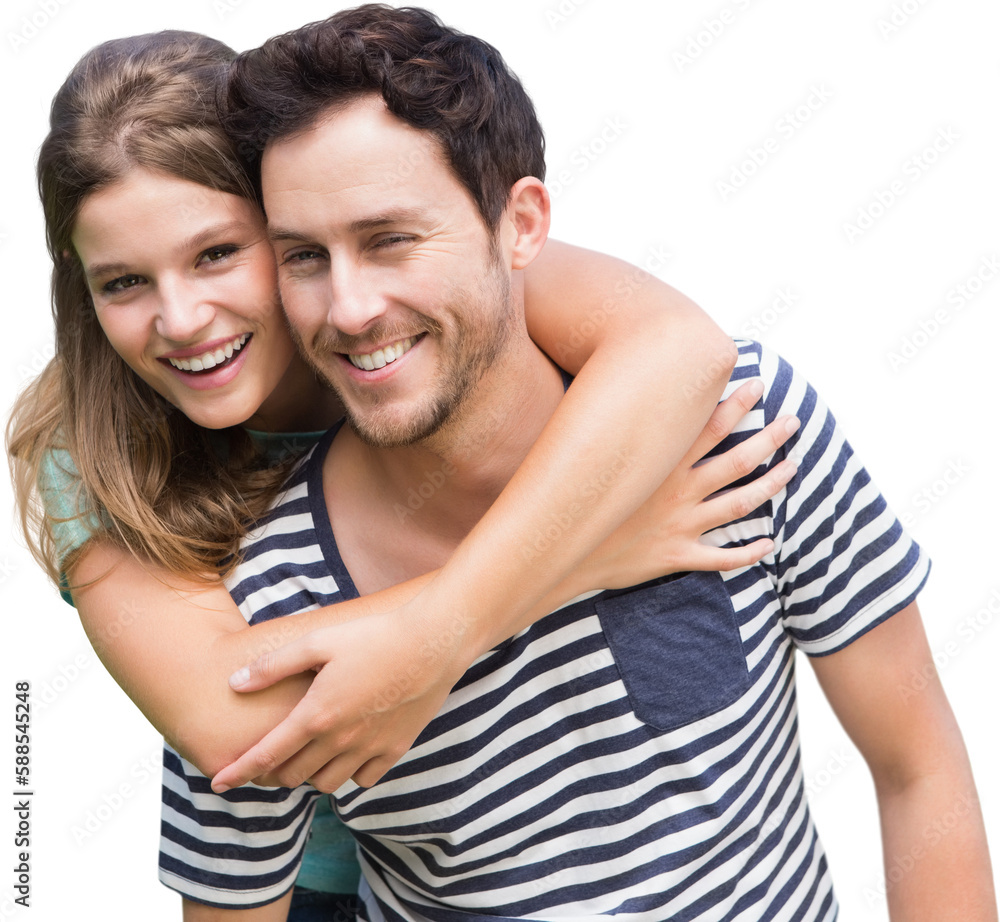 Portrait of young couple embracing Portrait of young couple embracing