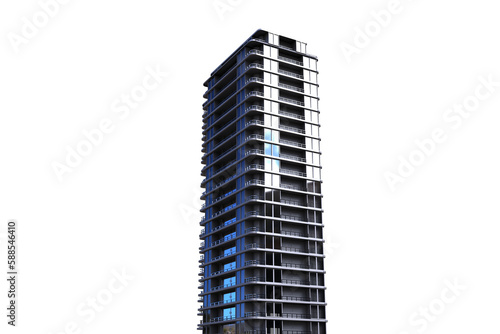 3d image of office buildings 