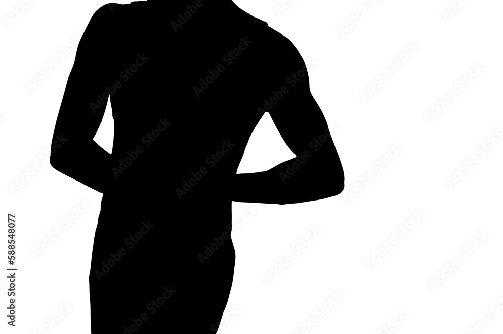 Muscular man posing on white background Muscular man posing on white background