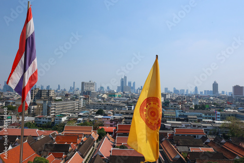 Photography view of the town country in bangkok thailand