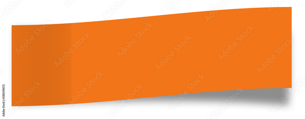 Orange paper over white background Orange paper over white background