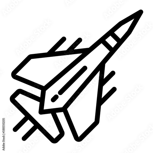 fighter jet icon