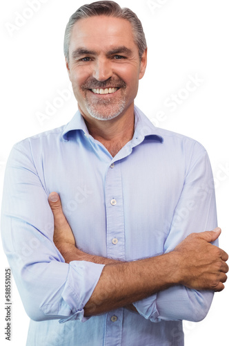 Portrait of happy confident businessman © vectorfusionart