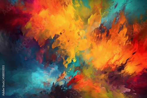Abstract smudge colorful background. Generative ai