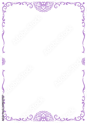 アジア調フレーム17（紫）