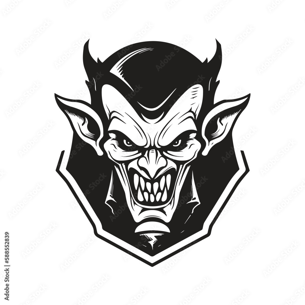 vampire, logo concept black and white color, hand drawn illustration vampire, logo concept black and white color, hand drawn illustration