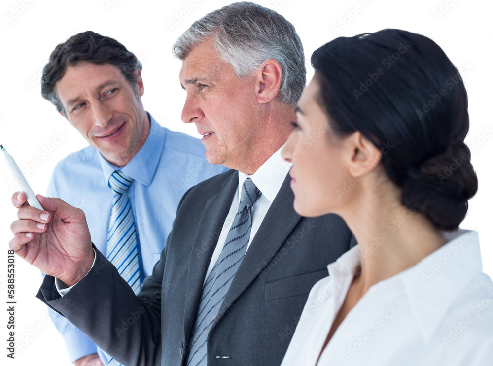Business people brainstorming together Business people brainstorming together