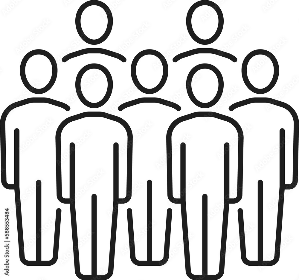 Meeting people communication discussion, thin line Meeting people communication discussion, thin line