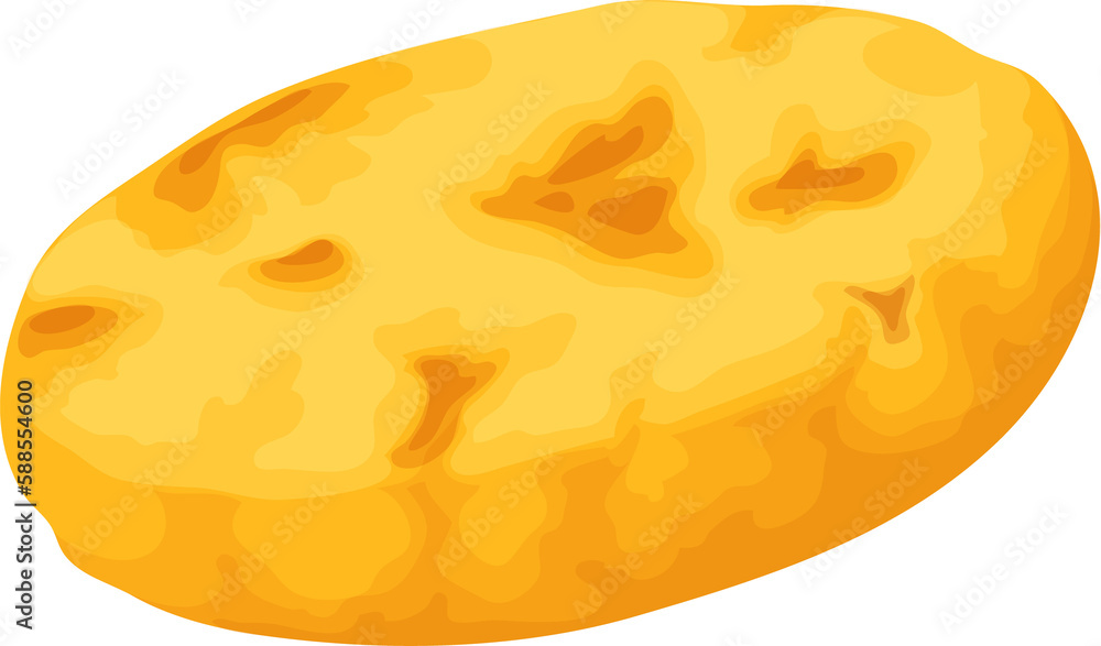 Cartoon colombian corn arepas Cartoon colombian corn arepas