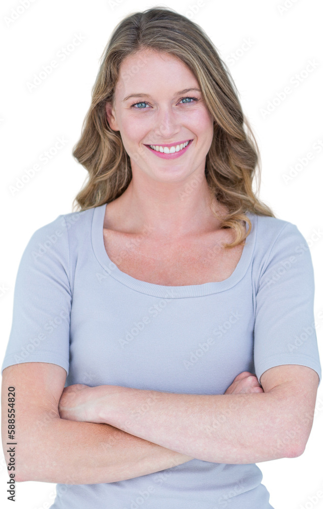 Portrait of smiling woman with arms crossed Portrait of smiling woman with arms crossed