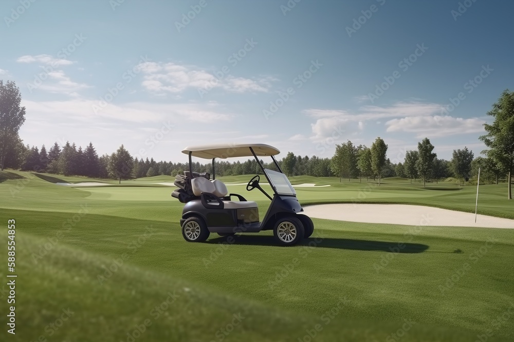Golf Course Haven: A Scenic View - Generative Ai