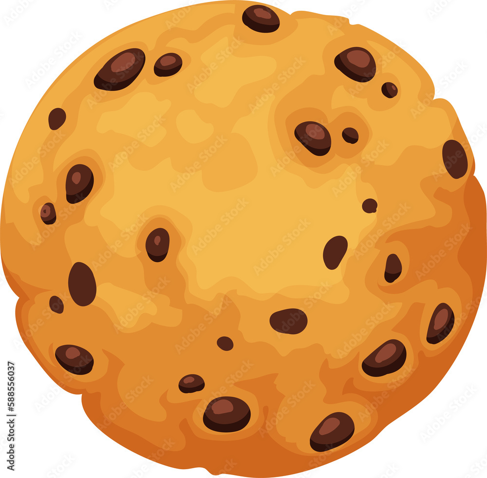 Traditional chip cookies with chocolate crumbs Traditional chip cookies with chocolate crumbs