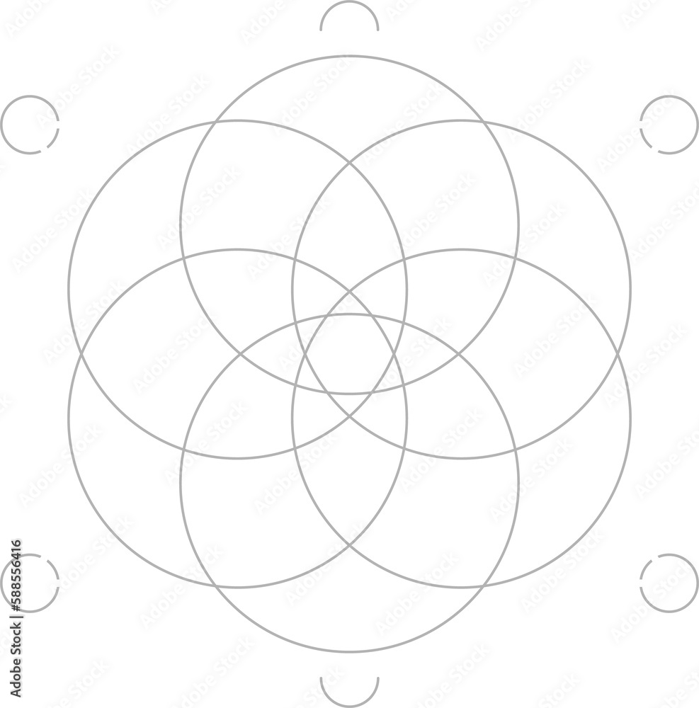 Alchemy sacred sign, geometric mystic shape Alchemy sacred sign, geometric mystic shape
