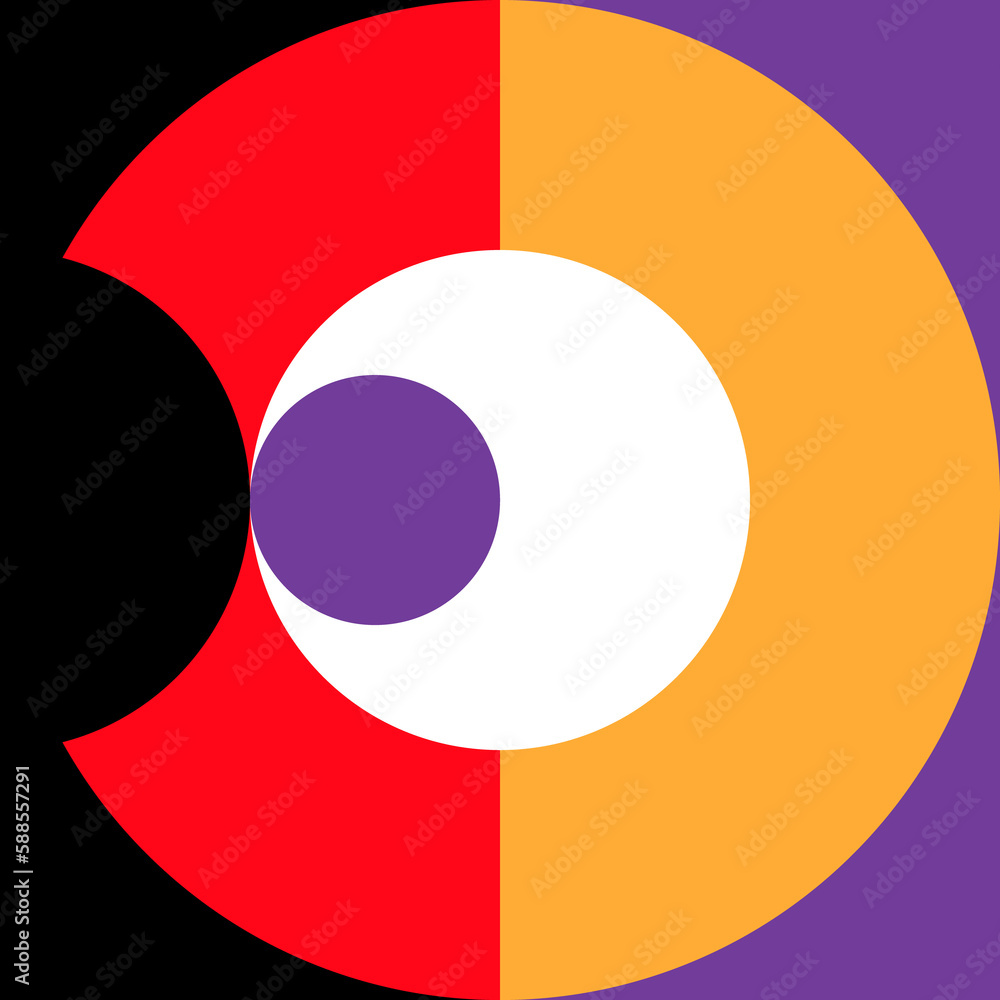 Bauhaus element, retro color graphic backdrop Bauhaus element, retro color graphic backdrop