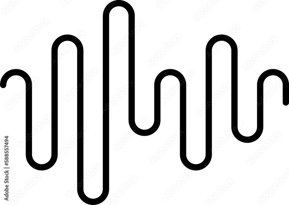 Memphis geometric shape, minimal line doodle