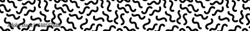 Fototapeta Naklejka Na Ścianę i Meble -  Design of memphis straggle waves, abstract pattern