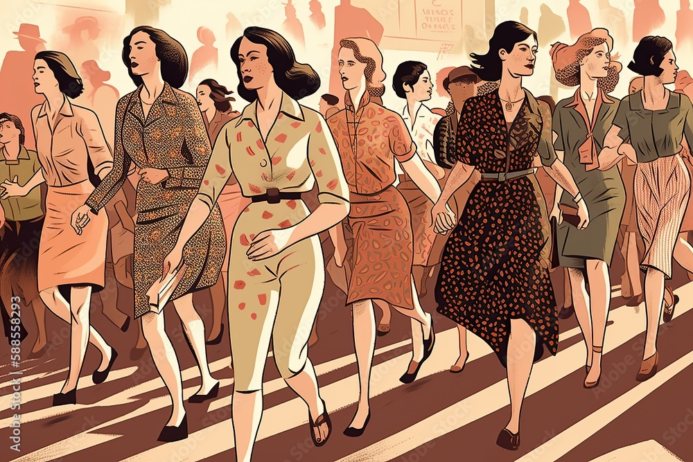 Fototapeta premium group of woman