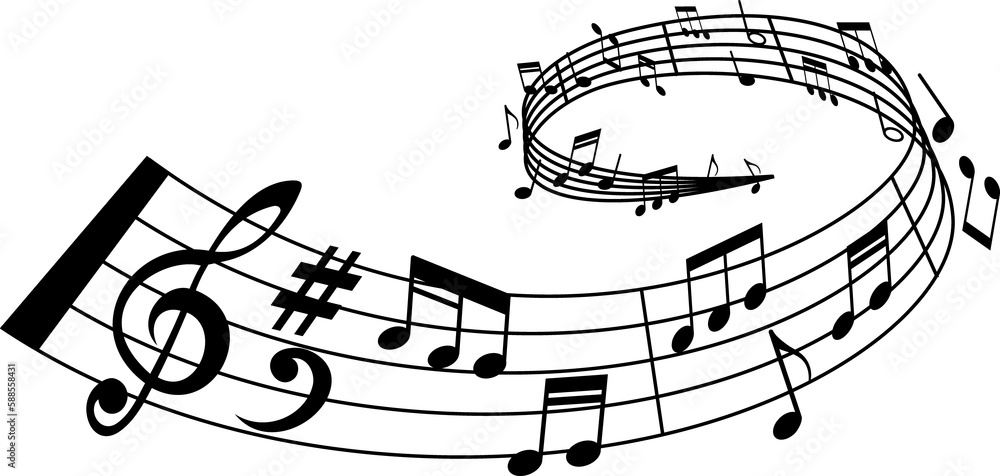 Classic music sounds, song, symphony melody wave Classic music sounds, song, symphony melody wave