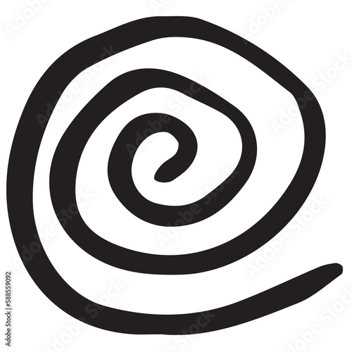 Digital image of spiral pattern