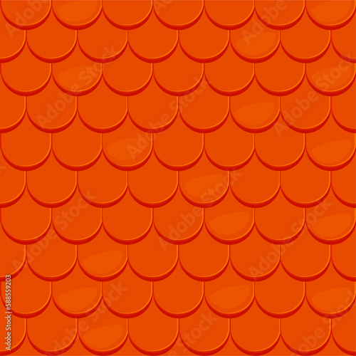 Roof tile seamless pattern, roofing background